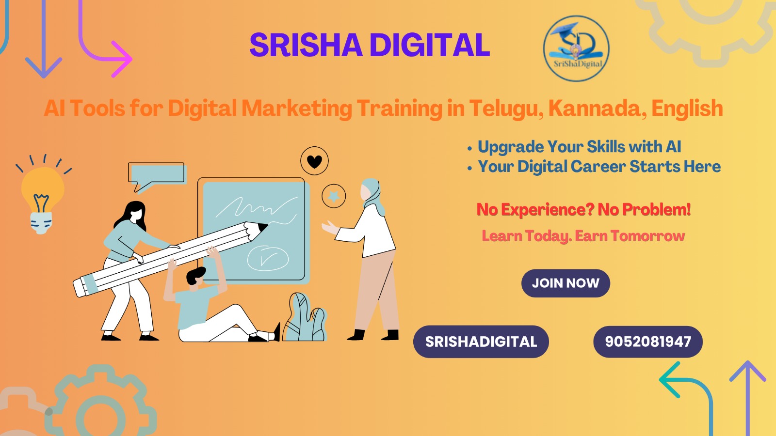 AI Tools for Digital Marketing Training in Telugu, Kannada, English